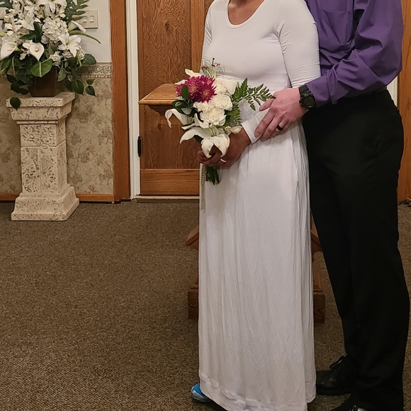 Vi!Show Women Short Sleeve Empire Waist Maxi Dress - Picture 3 of 4